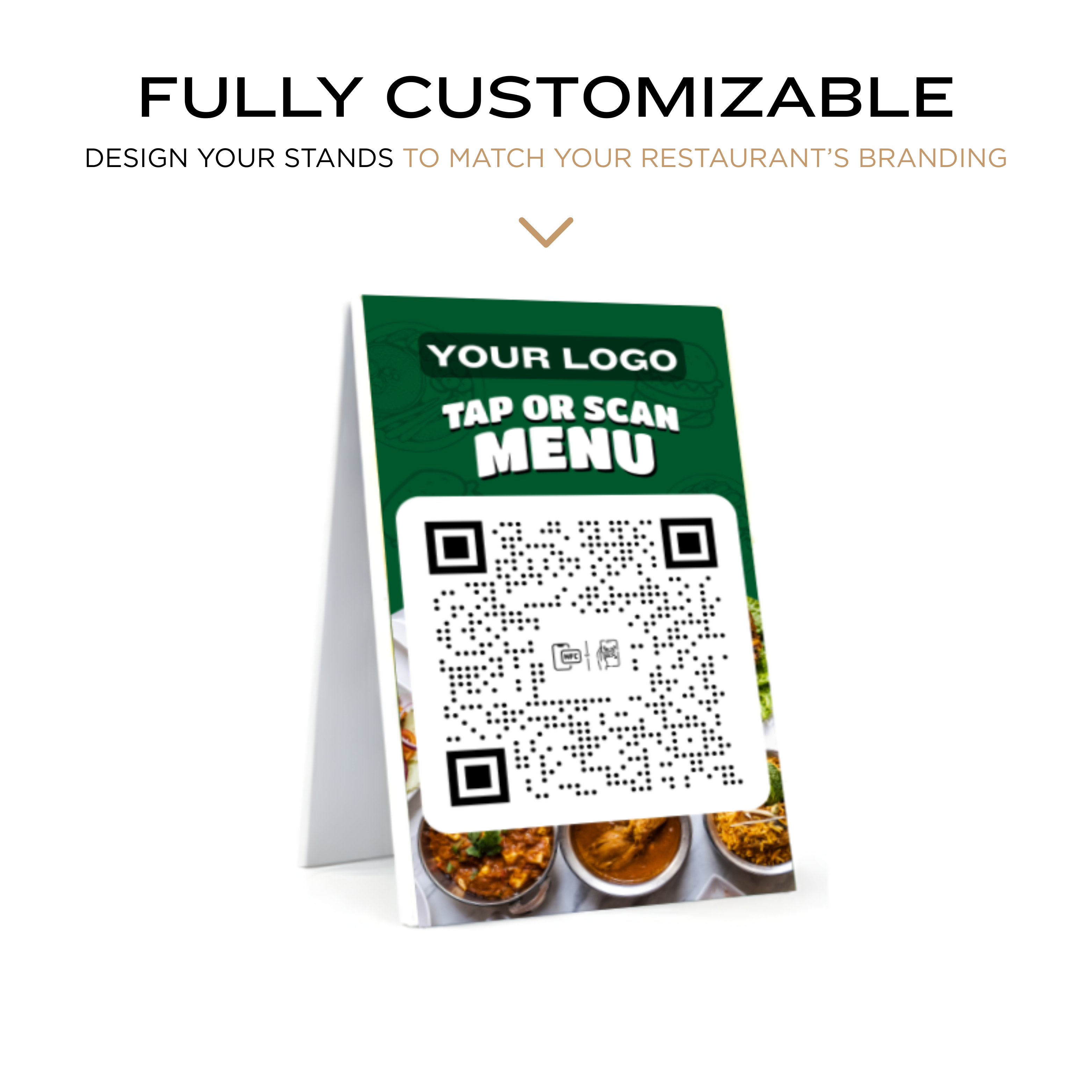 Premium Acrylic Double-Sided QR Code and NFC Enabled Stand